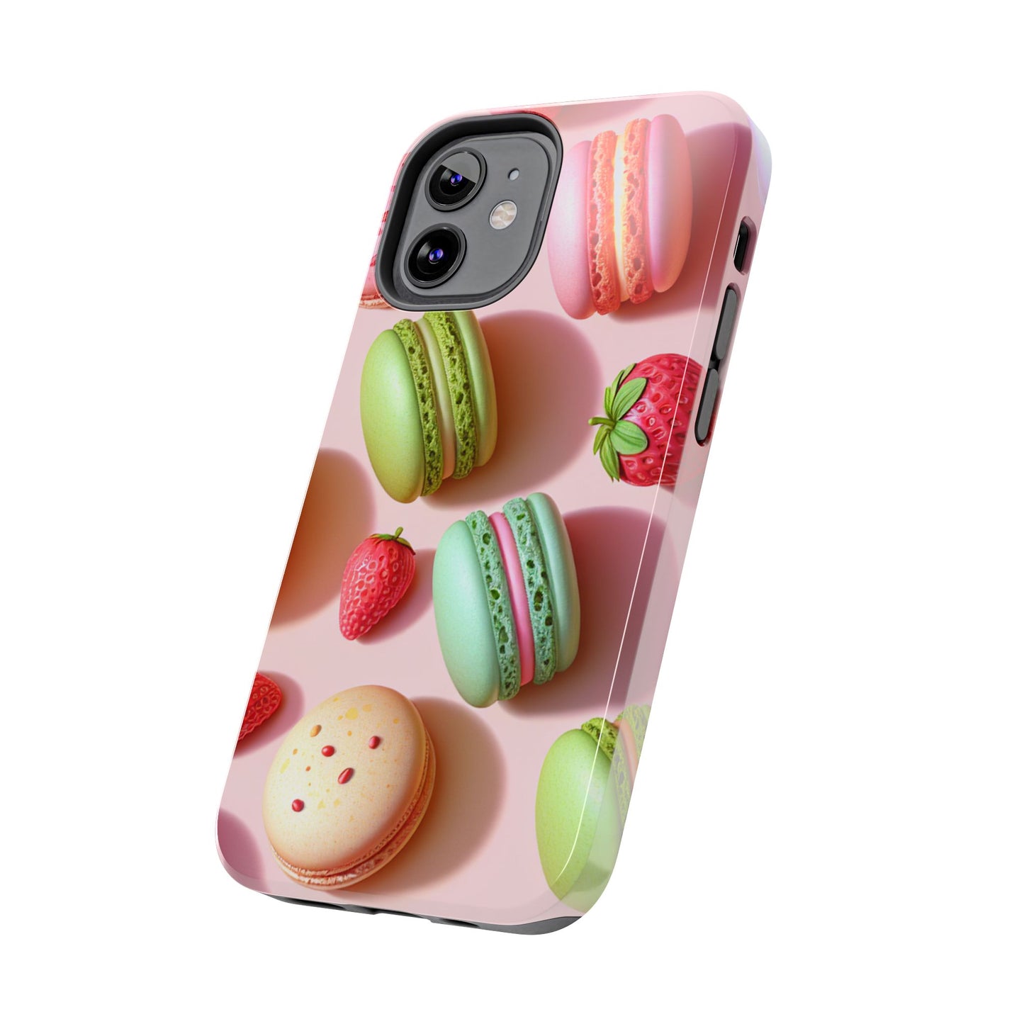 Macaron-Inspired Tough Phone Cases - Colorful Sweet Design - for iPhone