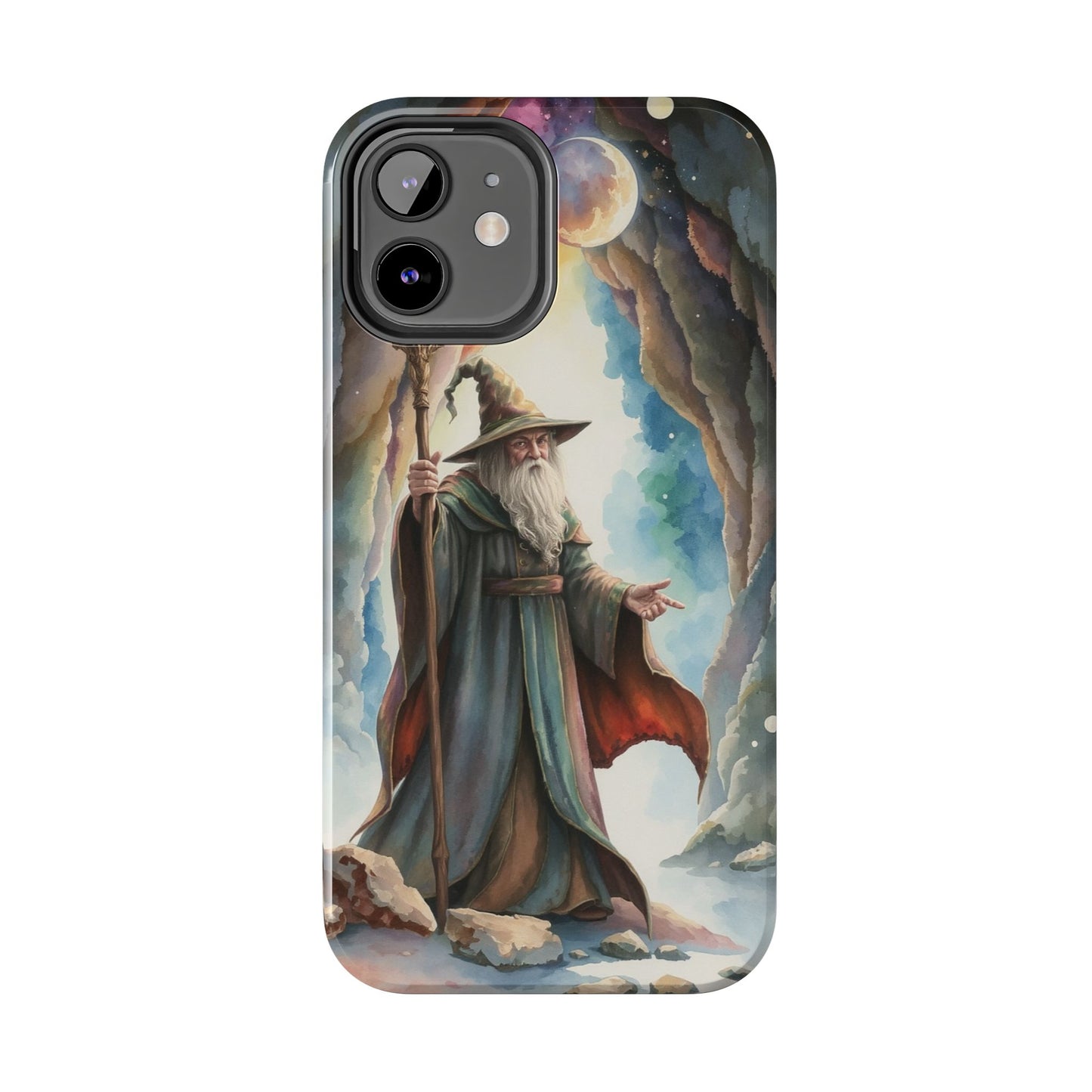 Magical Wizard Phone Case - Tough, Durable Phone Cover for Fantasy Lovers, Geek Gift, Unique Design, Celestial Phone Accessory
