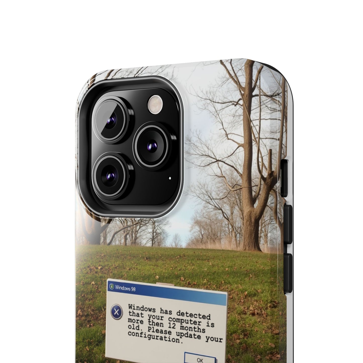Durable Phone Case with Windows 98 Error Message Design - Perfect Gift for Tech Lovers