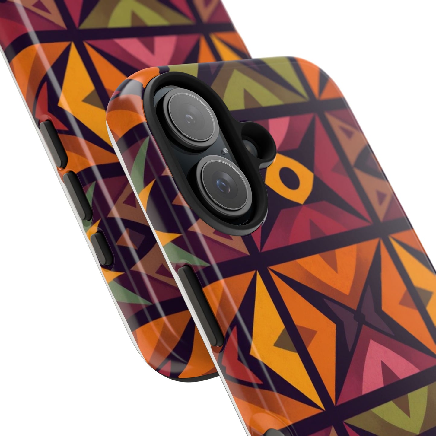 Vibrant Tribal Geometric Tough Phone Case - Colorful Protection for Your iPhone