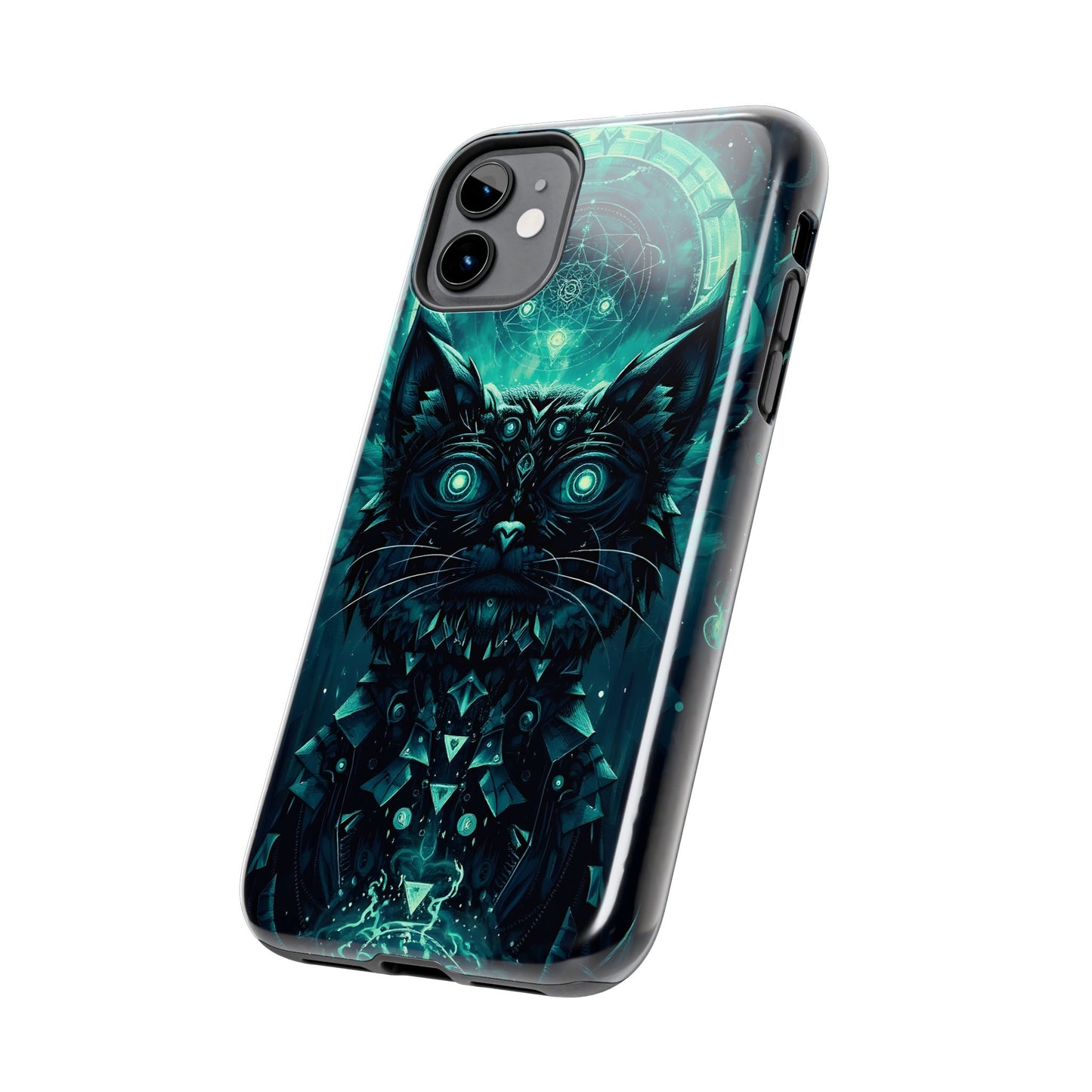 Mystical Dark Cat Phone Case - Tough Protective Cover for Cat Lovers - for iPhone