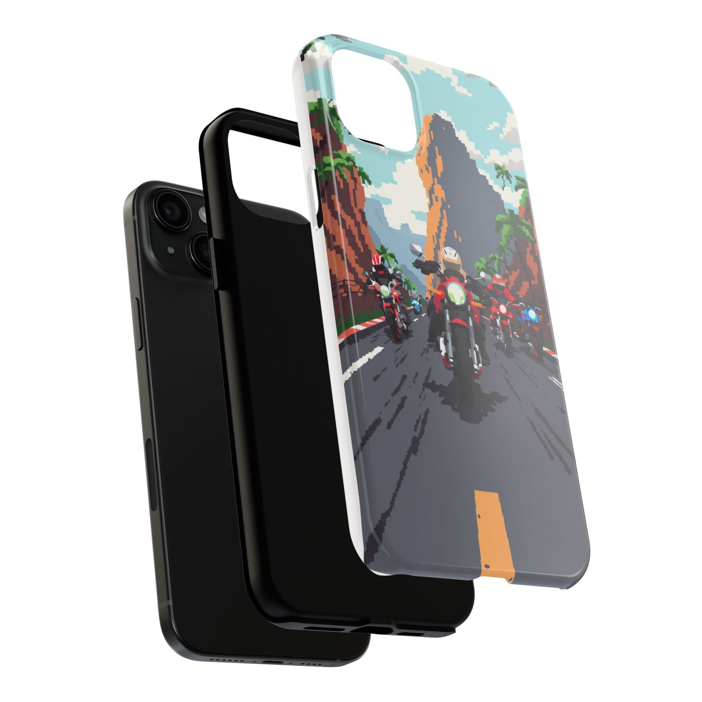 Retro Biker Tough Phone Case - Perfect for Motorcycle Lovers