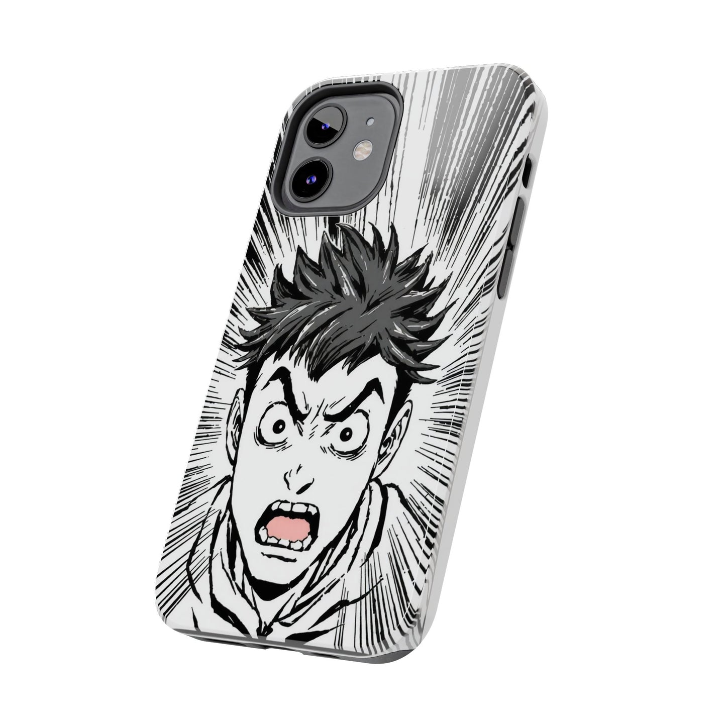 Intense Graphic Phone Case - Tough Design for Anime Fans