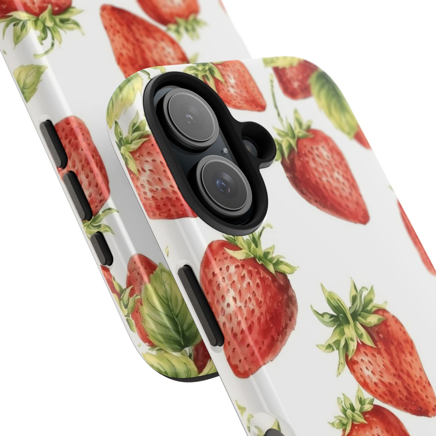 Strawberry Tough Phone Case - Durable Protection with a Fresh Design - for iPhone