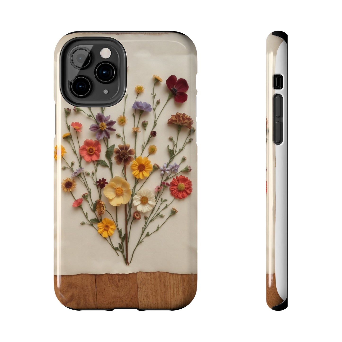 Floral Tough Phone Case - Durable Protection with Nature-Inspired Design