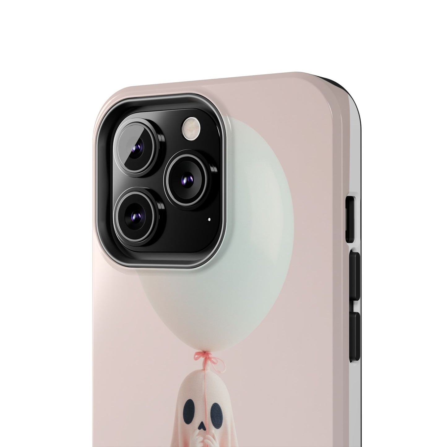 Cute Ghost Phone Case with Balloon - Tough Protection for Spooky Vibes