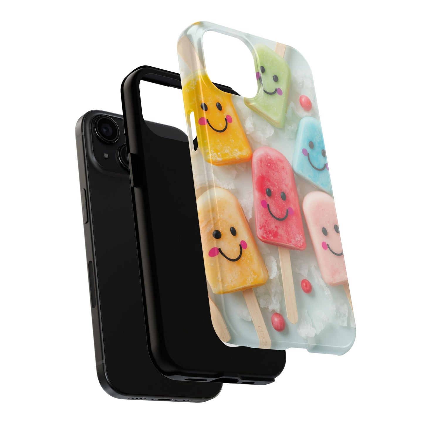 Cute Smile Popsicle Tough Phone Case - Fun Protection for Your Device