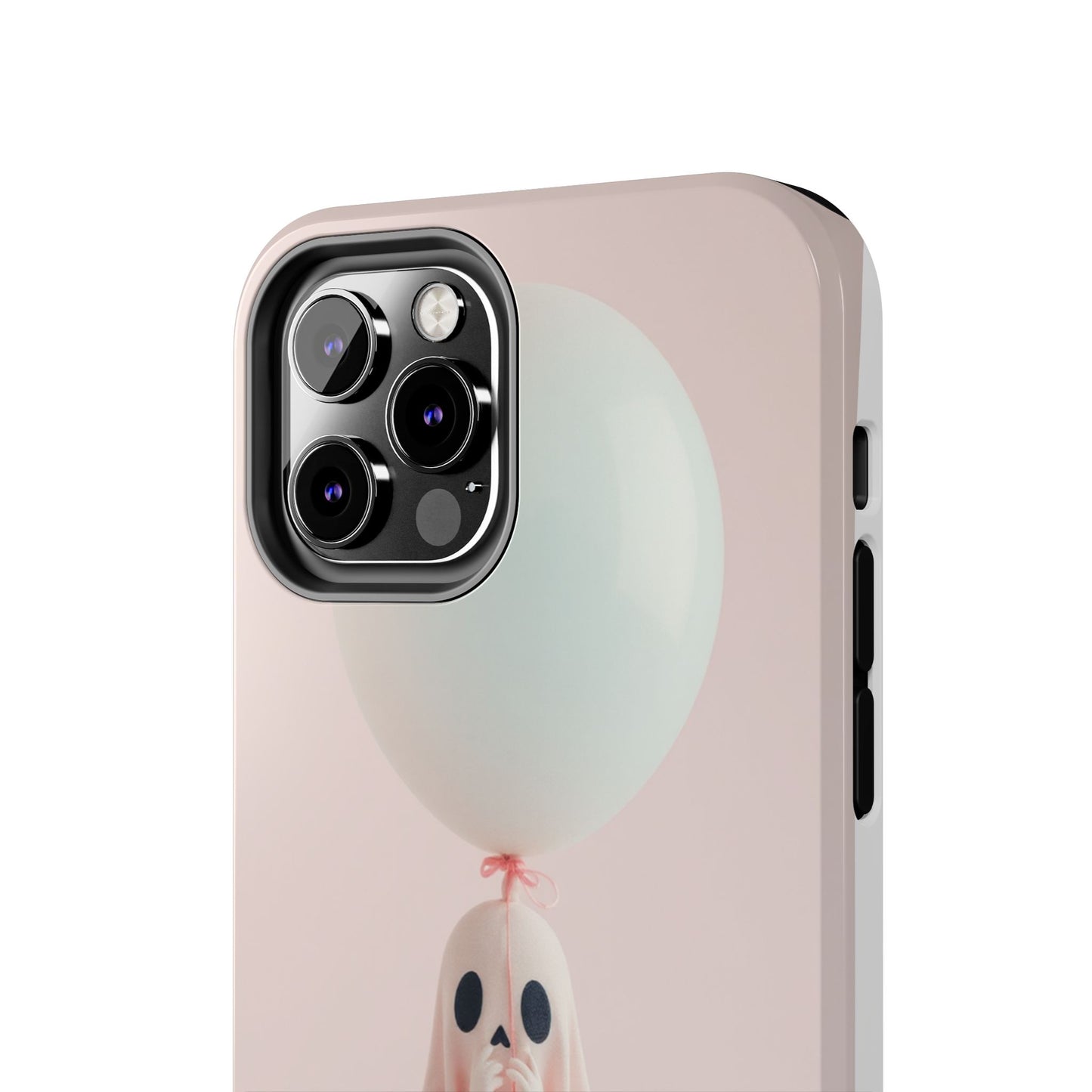 Cute Ghost Phone Case with Balloon - Tough Protection for Spooky Vibes
