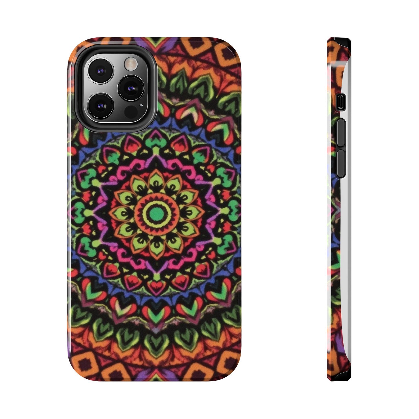Colorful Mandala Tough Phone Case - Vibrant Designs for Trendy Protection - for iPhone