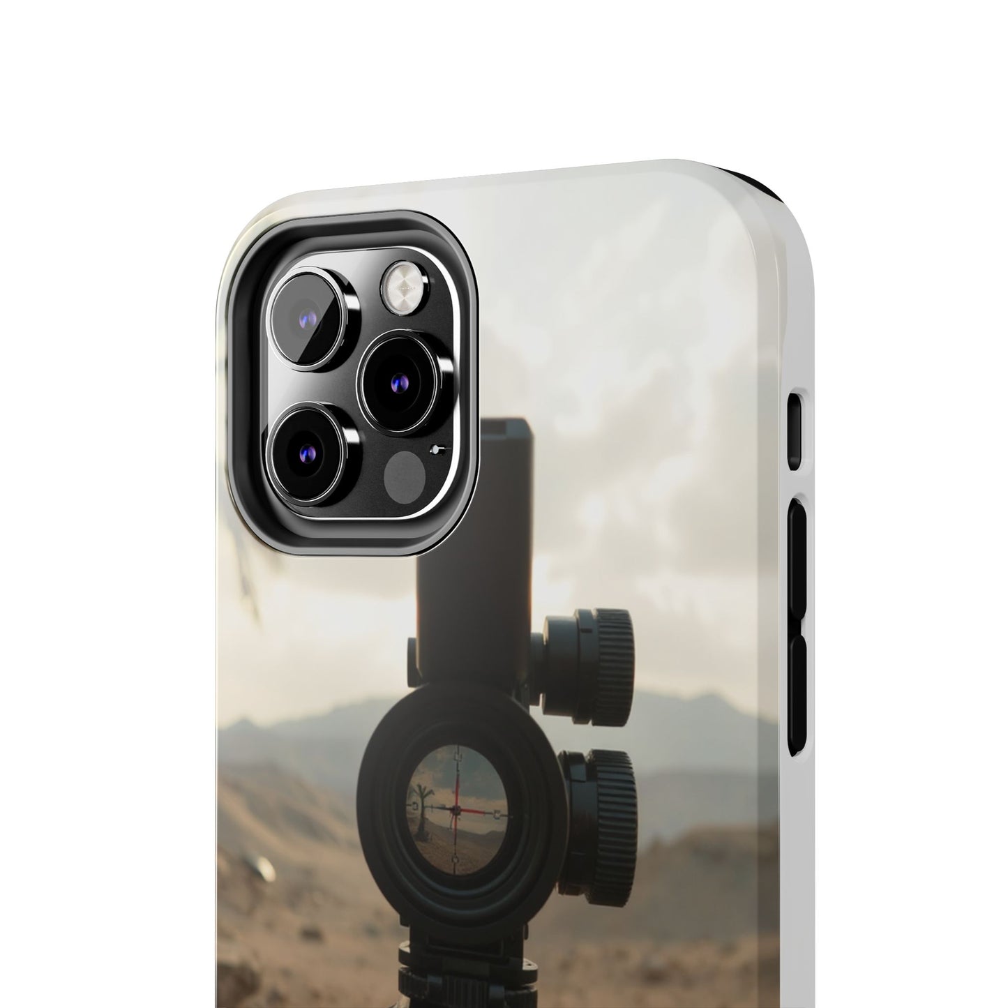 Tough Phone Case with Sniper Scope Design - Durable & Stylish Protection for Outdoors Enthusiasts