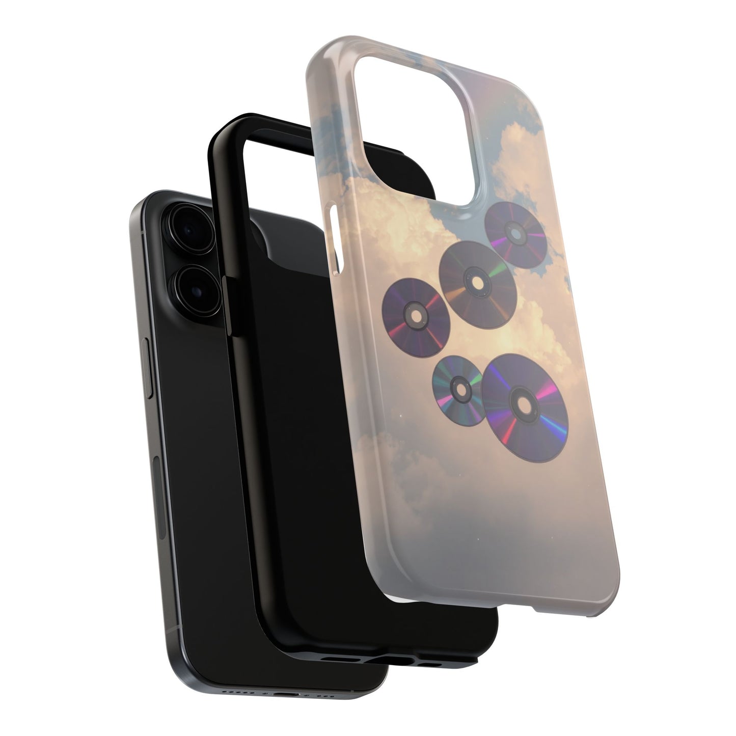Vibrant Cloud CD Tough Phone Case - Durable and Stylish
