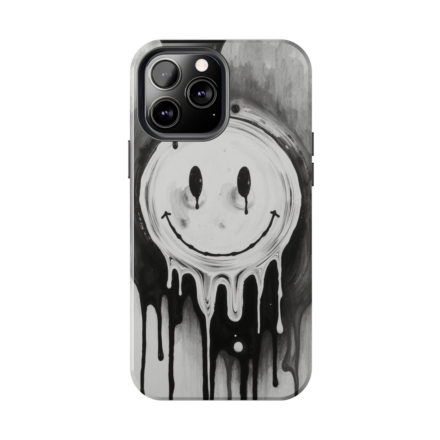Dripping Smiley Tough Phone Case - Stylish & Durable Protection