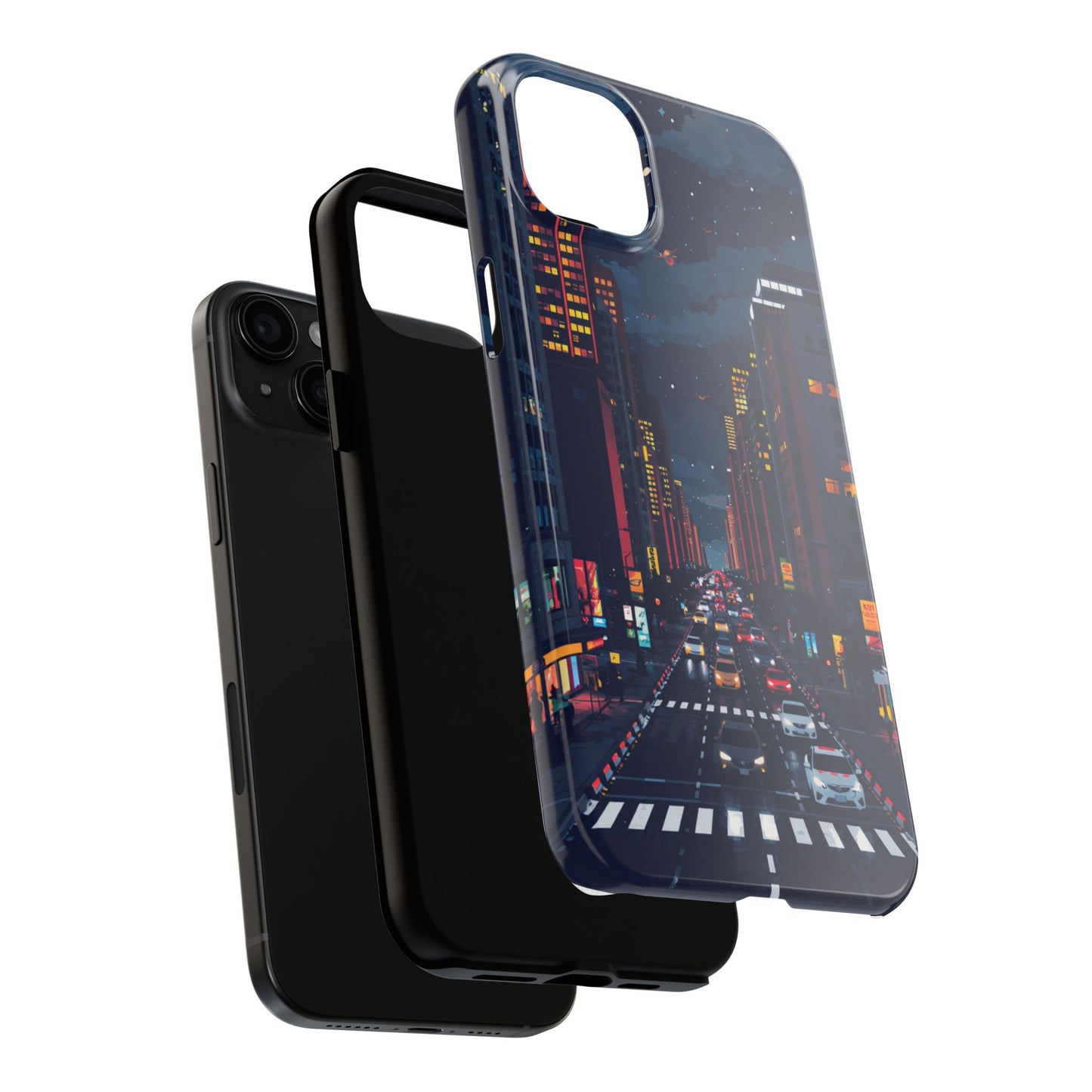 Urban Nightlife Tough Phone Case - Durable & Stylish Protection