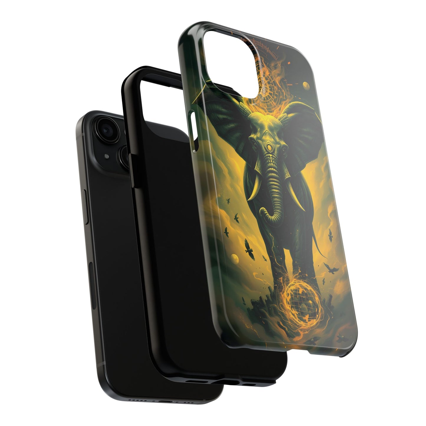 Majestic Elephant Clouds Tough Phone Case - Durable Protection with Bold Design - for iPhone