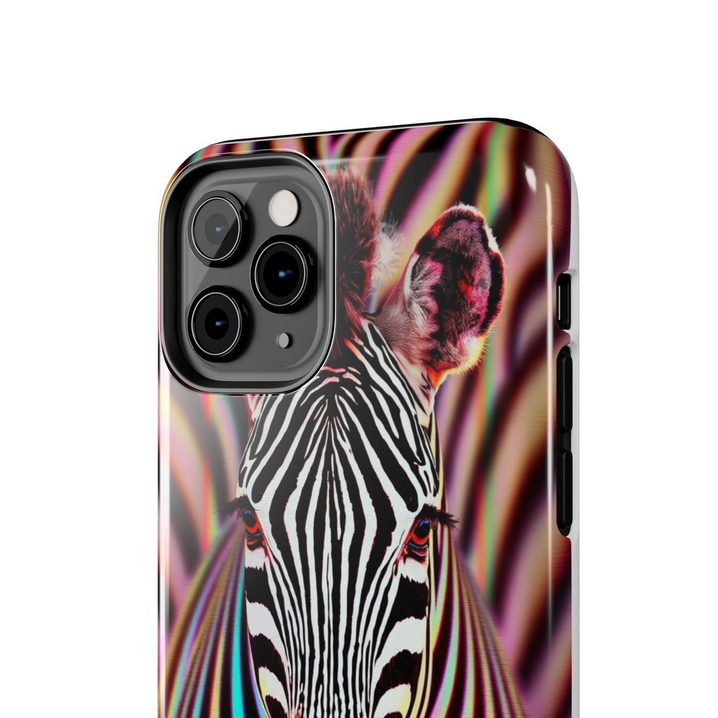 Vibrant Zebra Tough Phone Case - Unique Animal Design for Wild Spirit