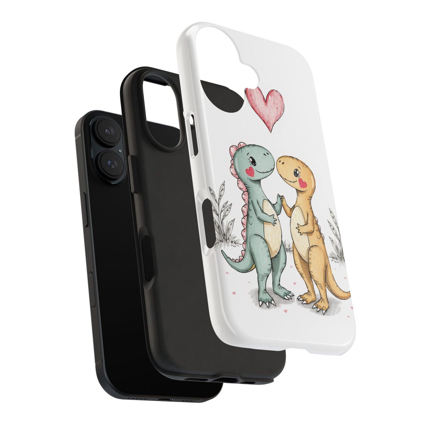 Dino Couples - Tough Phone Case for iPhone