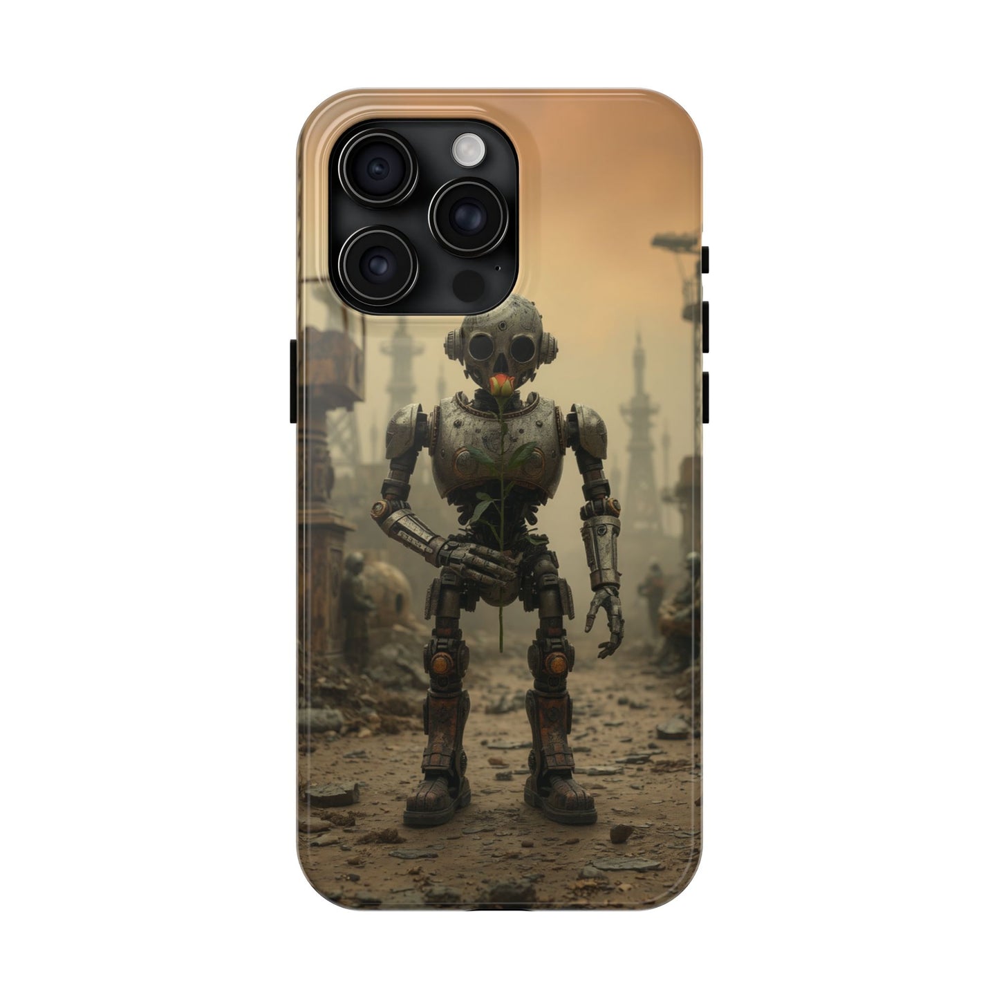 Robotic Sentinel Tough Phone Case - Durable Protector for Sci-Fi Lovers
