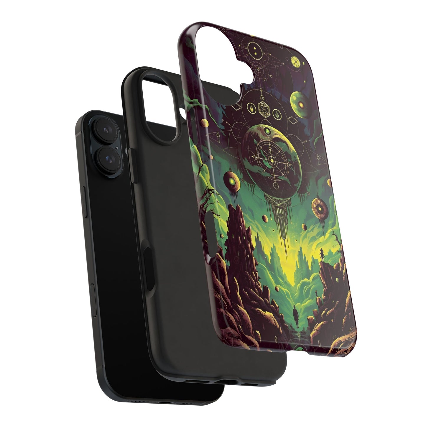 Cosmic Adventure Tough Phone Case - Galaxy Design for Space Enthusiasts - for iPhone