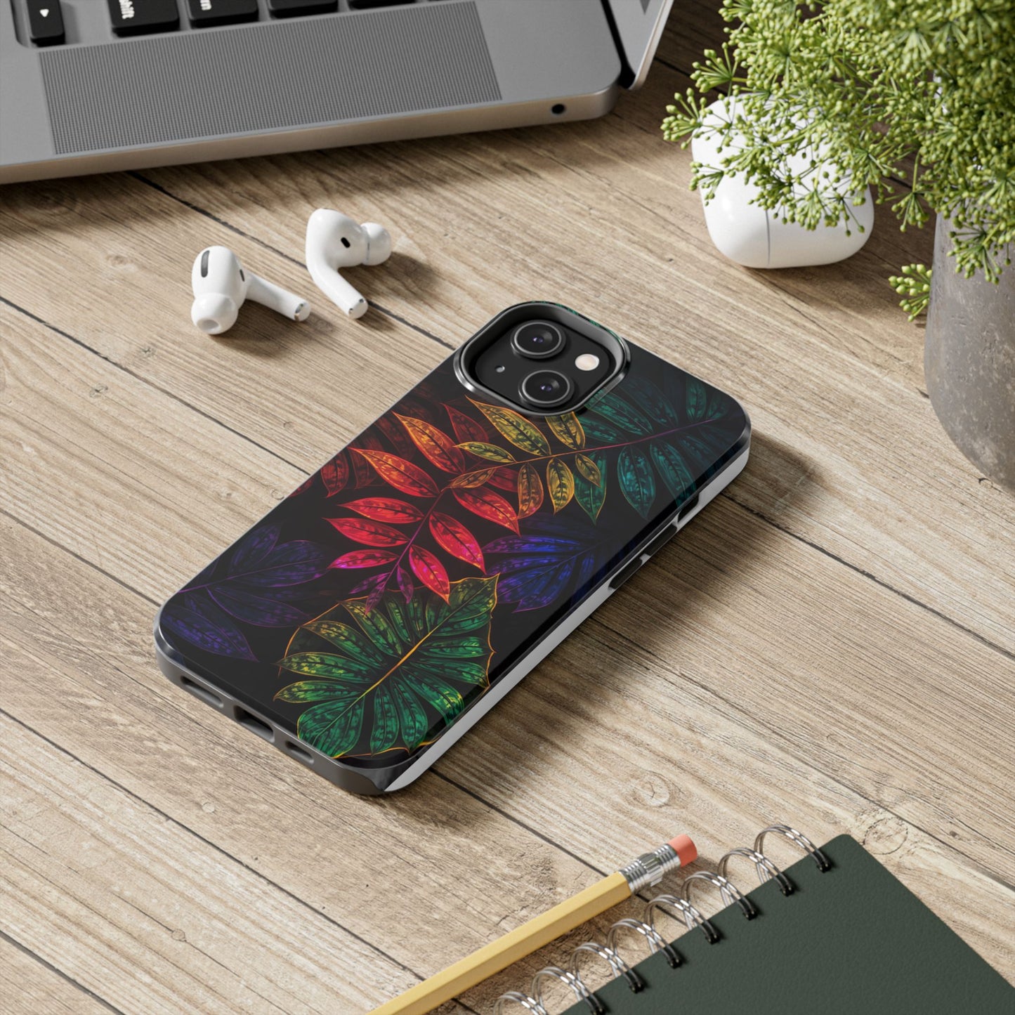 Vibrant Tropical Leaf Tough Phone Case
