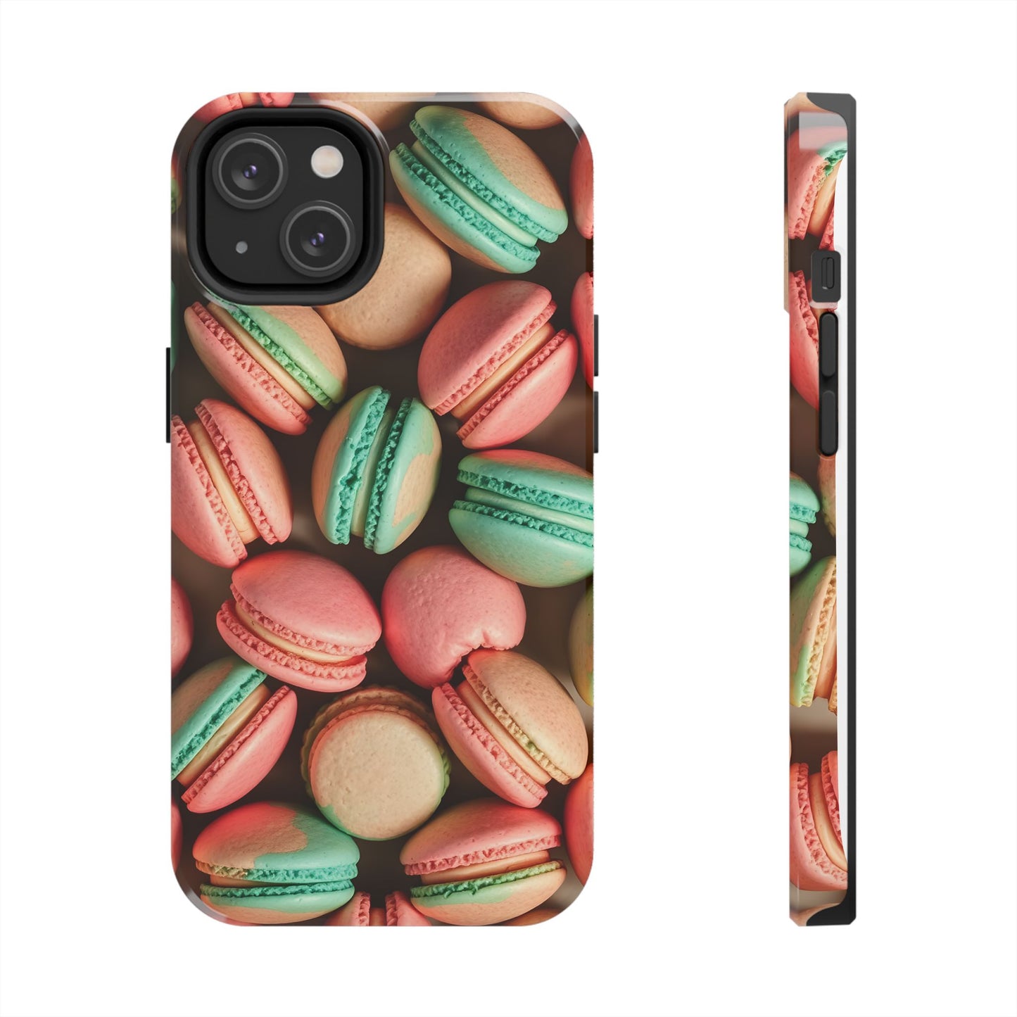 Colorful Tasty Macarons Tough Phone Case - Durable Protection with Sweet Aesthetic - for iPhone