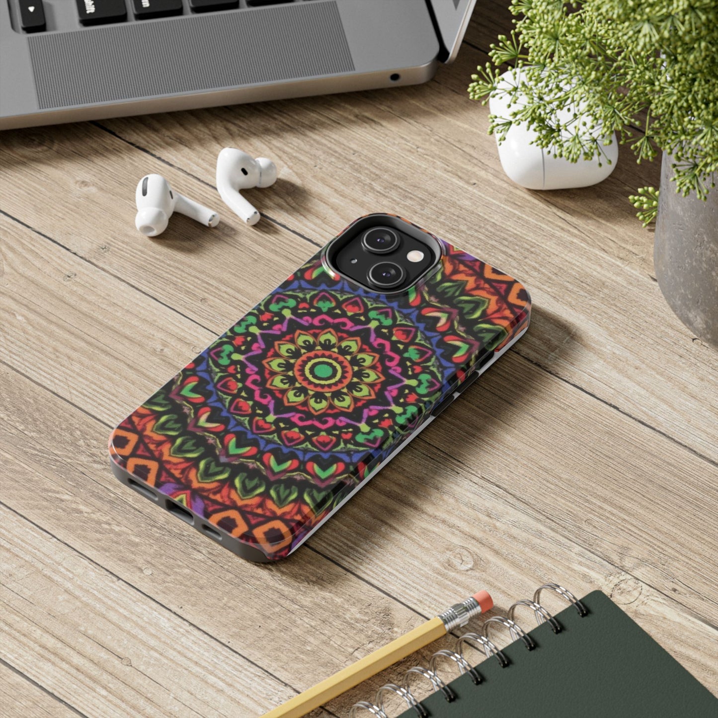 Colorful Mandala Tough Phone Case - Vibrant Designs for Trendy Protection - for iPhone