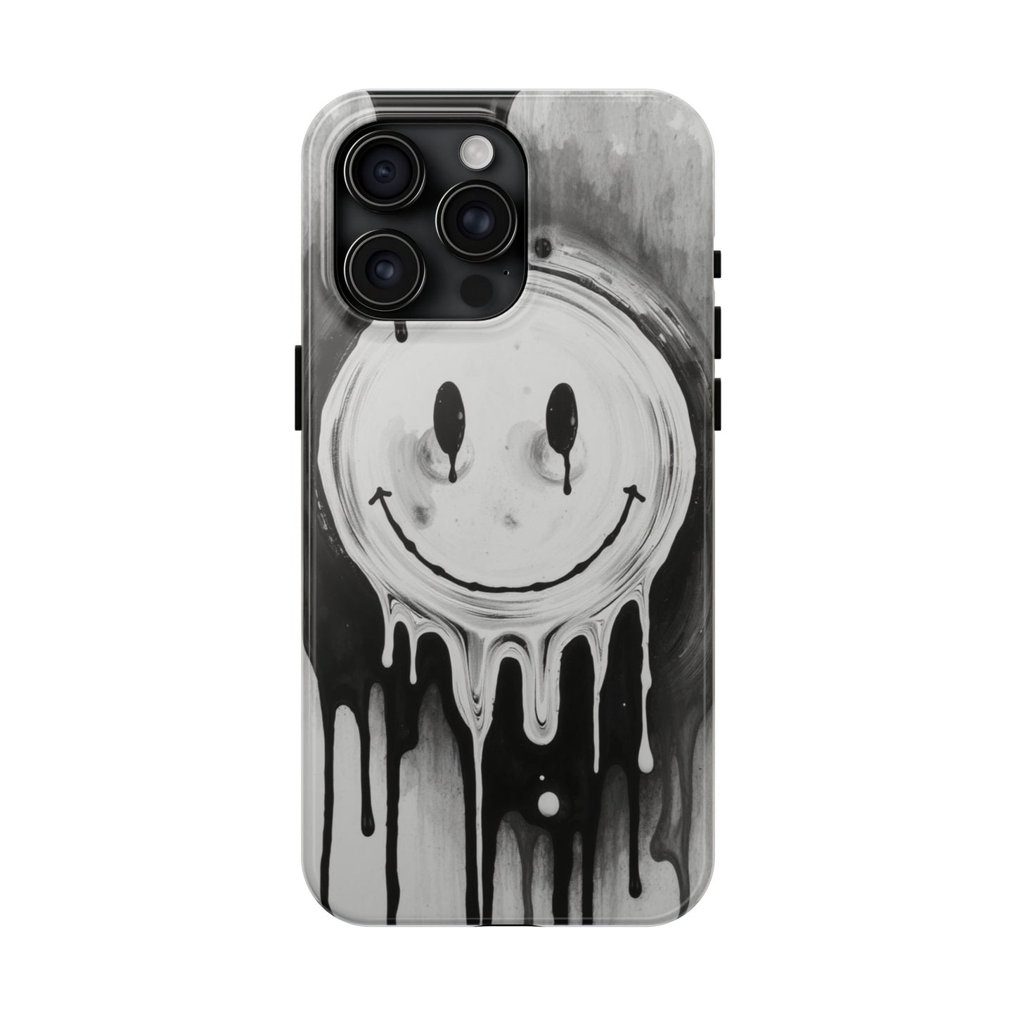 Dripping Smiley Tough Phone Case - Stylish & Durable Protection