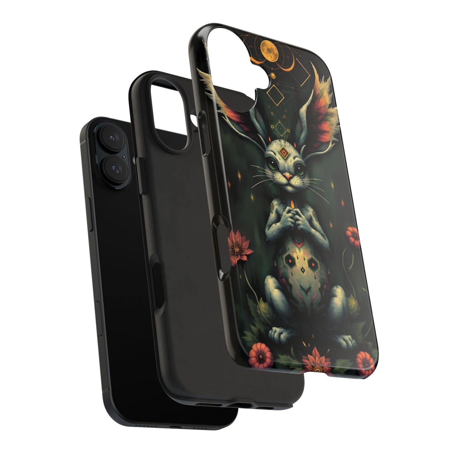 Artistic Rabbit Phone Cases - Unique and Durable Design of Mystical Bunny - for iPhone