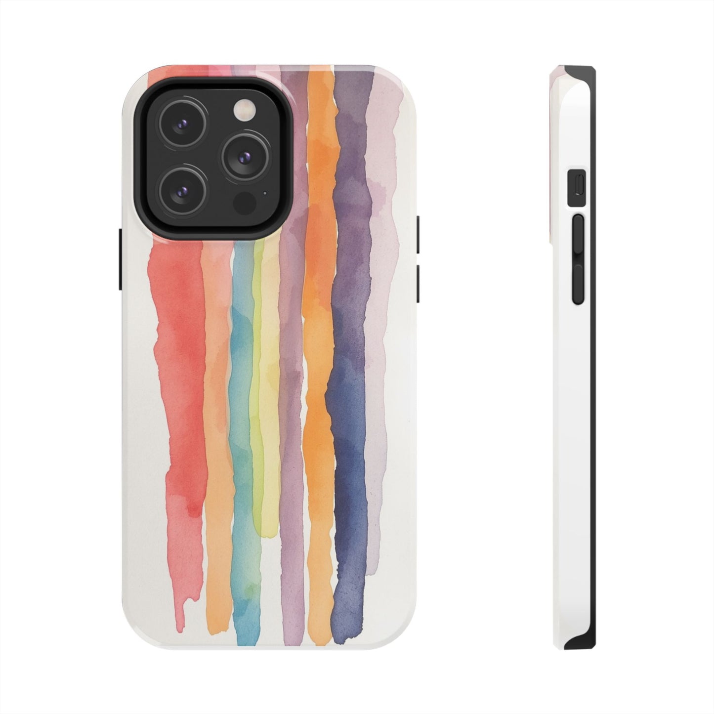 Colorful Watercolor Tough Phone Case - Stylish and Durable Cover for Creative Souls