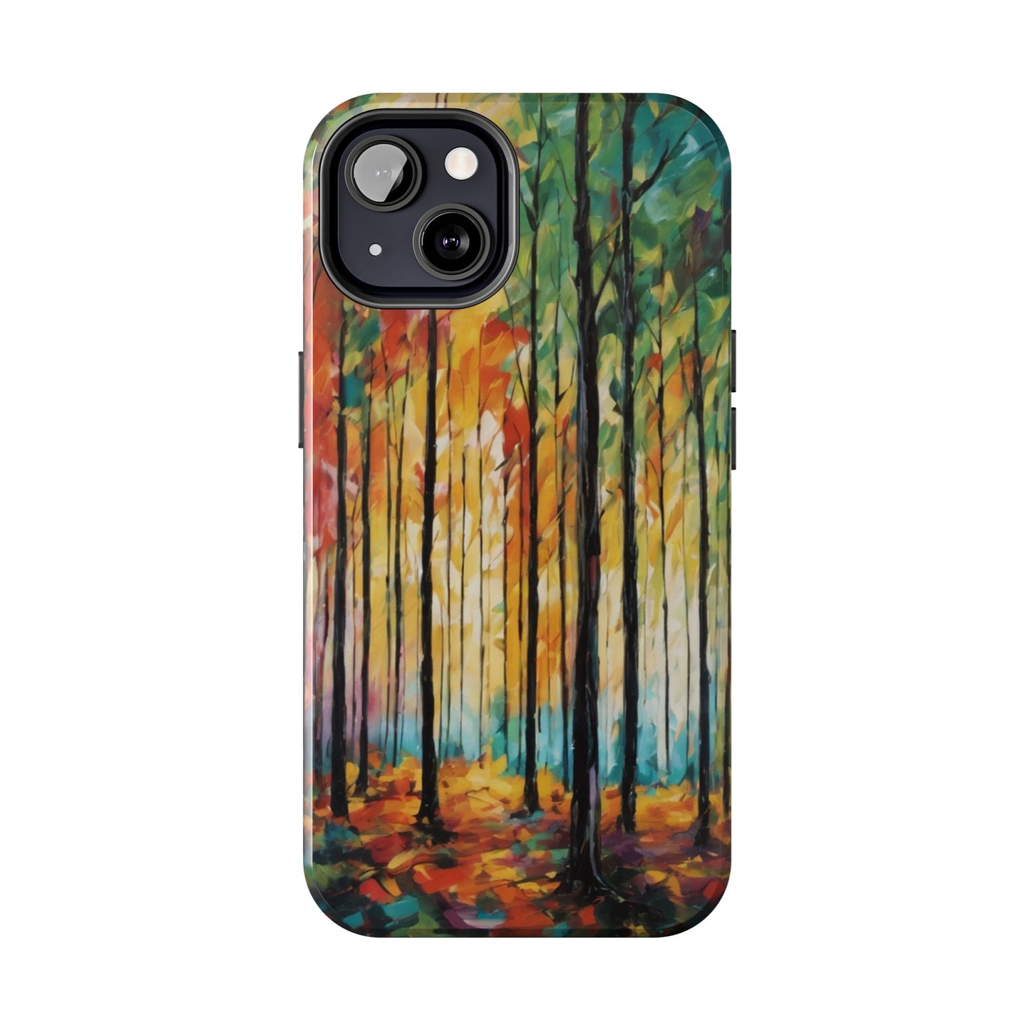 Autumn Forest Tough Phone Case - Colorful Nature Design - for iPhone