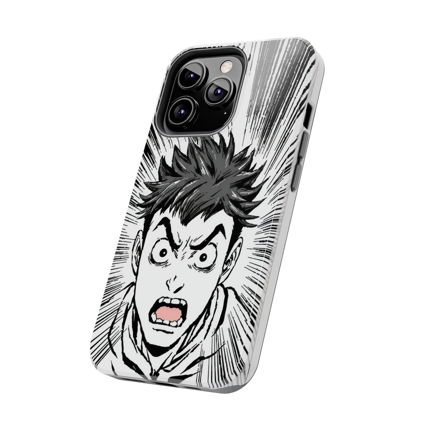 Intense Graphic Phone Case - Tough Design for Anime Fans