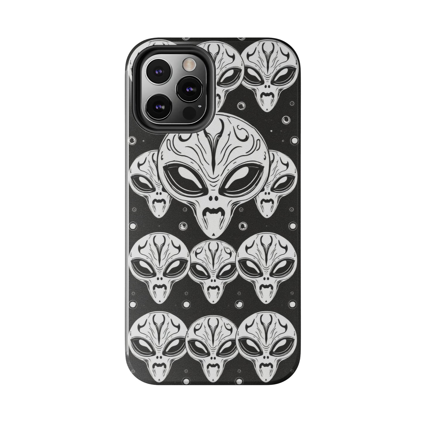 Alien Pattern Tough Phone Case - Durable Protection with Out-of-This-World Design