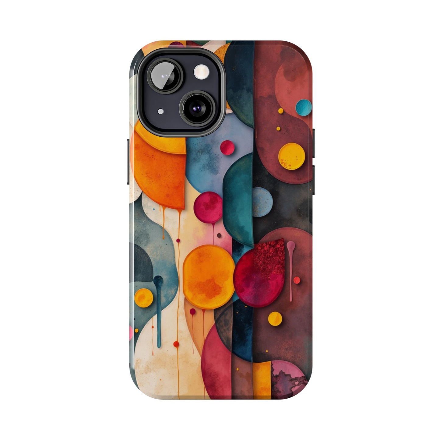 Artistic Tough Phone Cases - Colorful Abstract Design for Trendy Protection - for iPhone