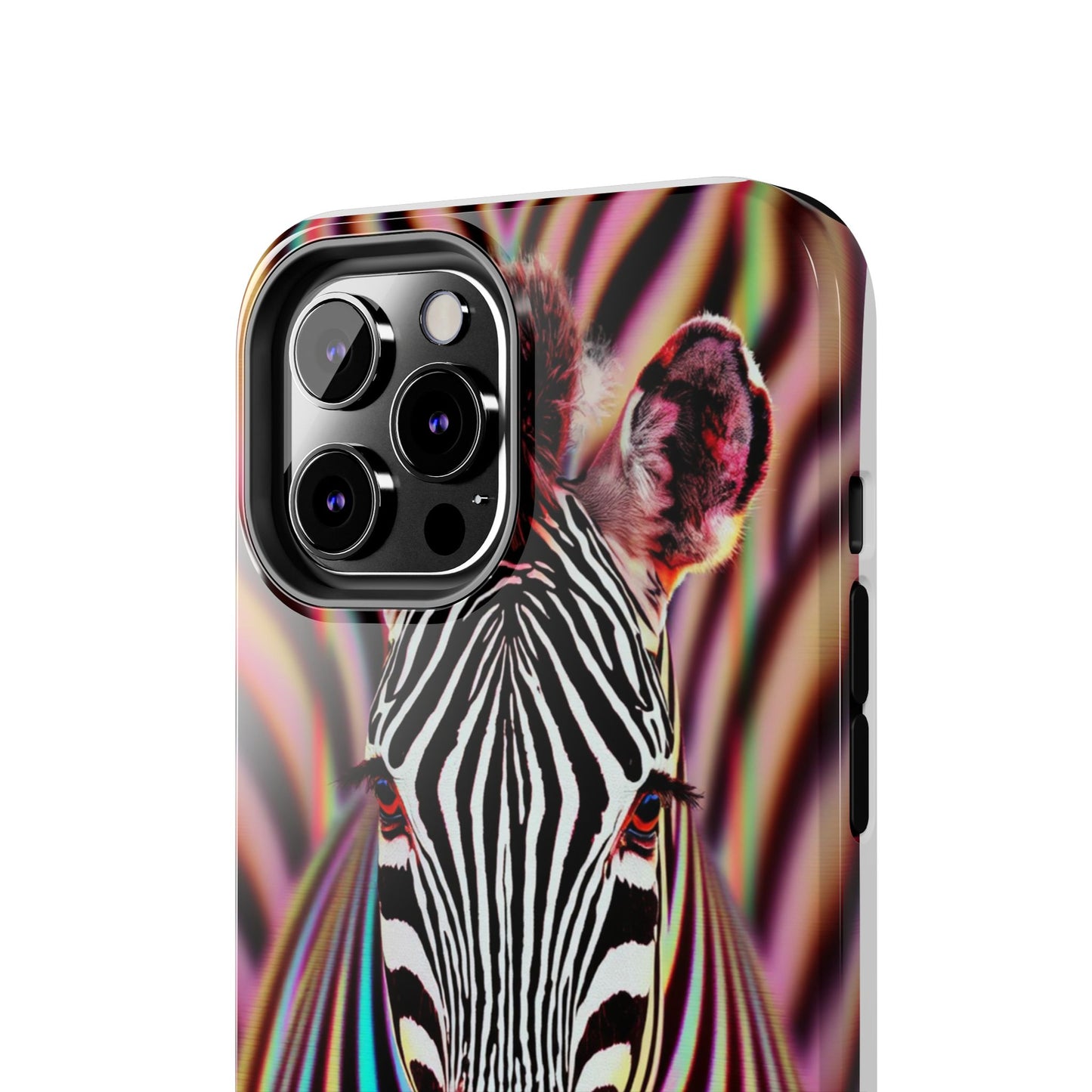 Vibrant Zebra Tough Phone Case - Unique Animal Design for Wild Spirit