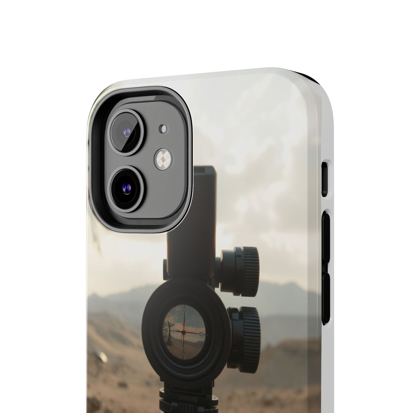 Tough Phone Case with Sniper Scope Design - Durable & Stylish Protection for Outdoors Enthusiasts