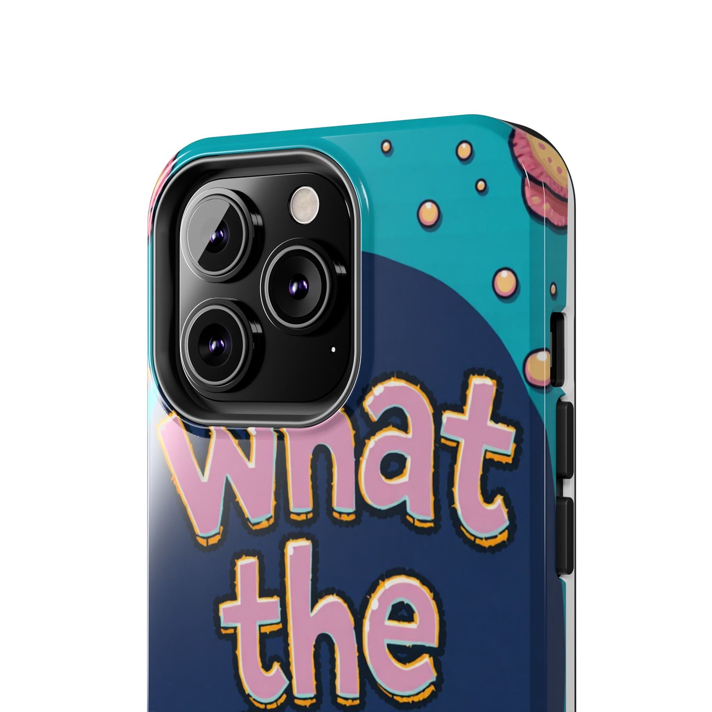 Playful Tough Phone Case - "What the Fish" Design
