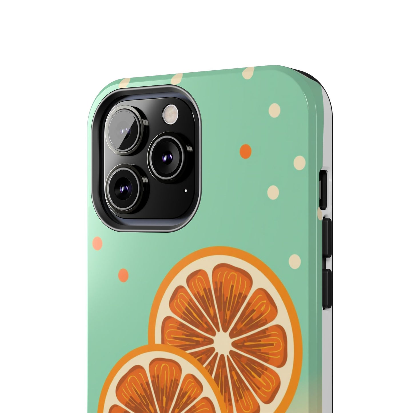 Citrus Vibe Tough Phone Case - Fun Orange Slice Design