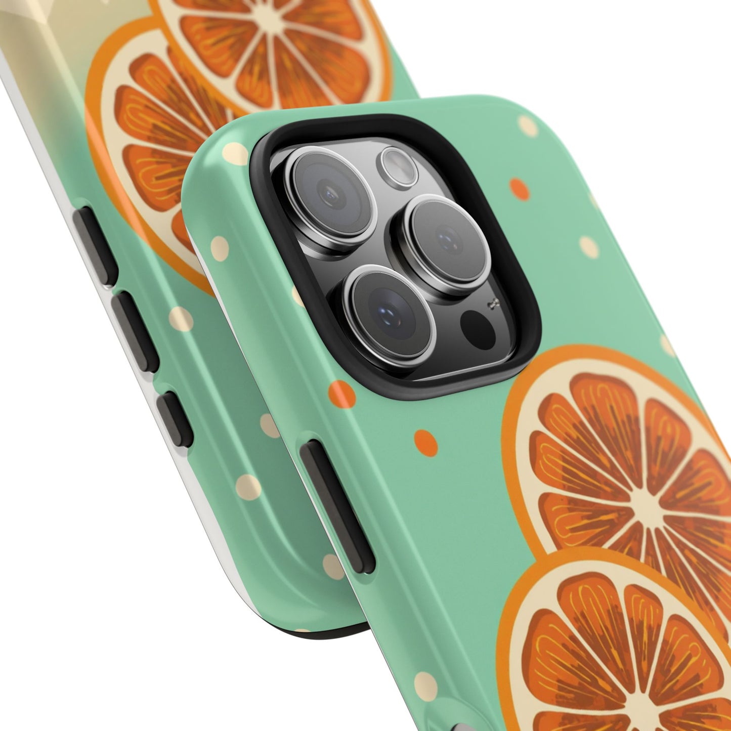 Citrus Vibe Tough Phone Case - Fun Orange Slice Design