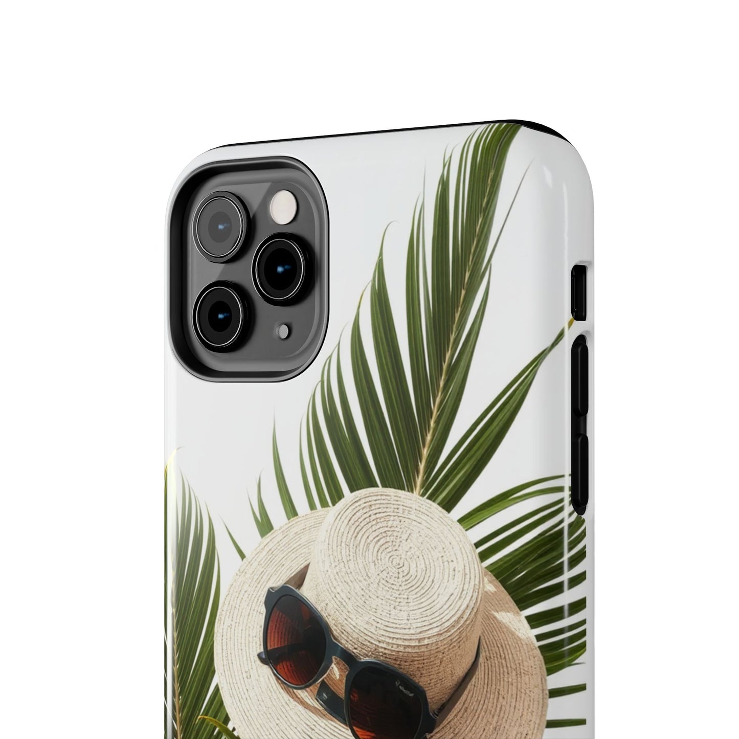 Tropical Phone Case - Summer Vibes with Hat & Sunglasses Design