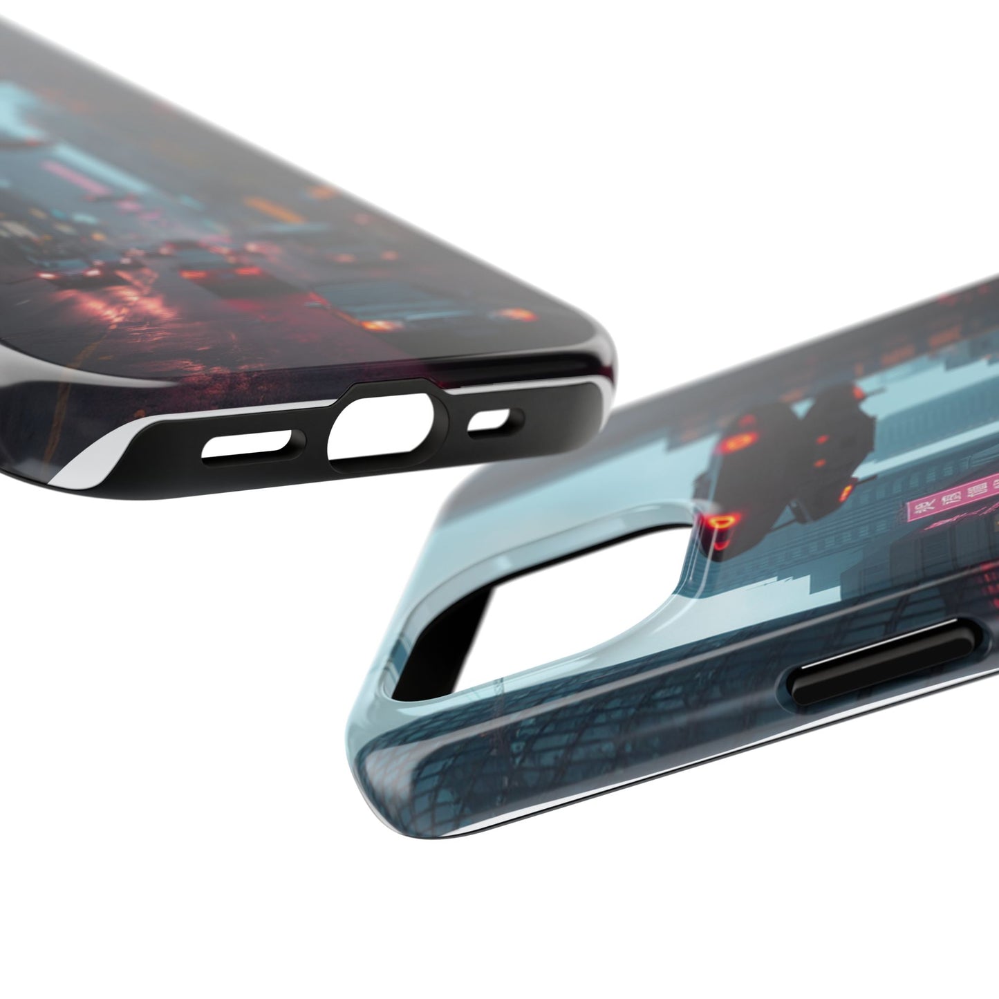 Futuristic City Tough Phone Case - Sci-Fi Design for Urban Explorers