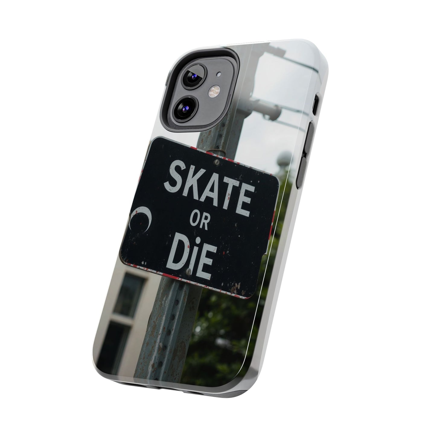 Black Sign Skate or Die Design - Tough Phone Case for iPhone