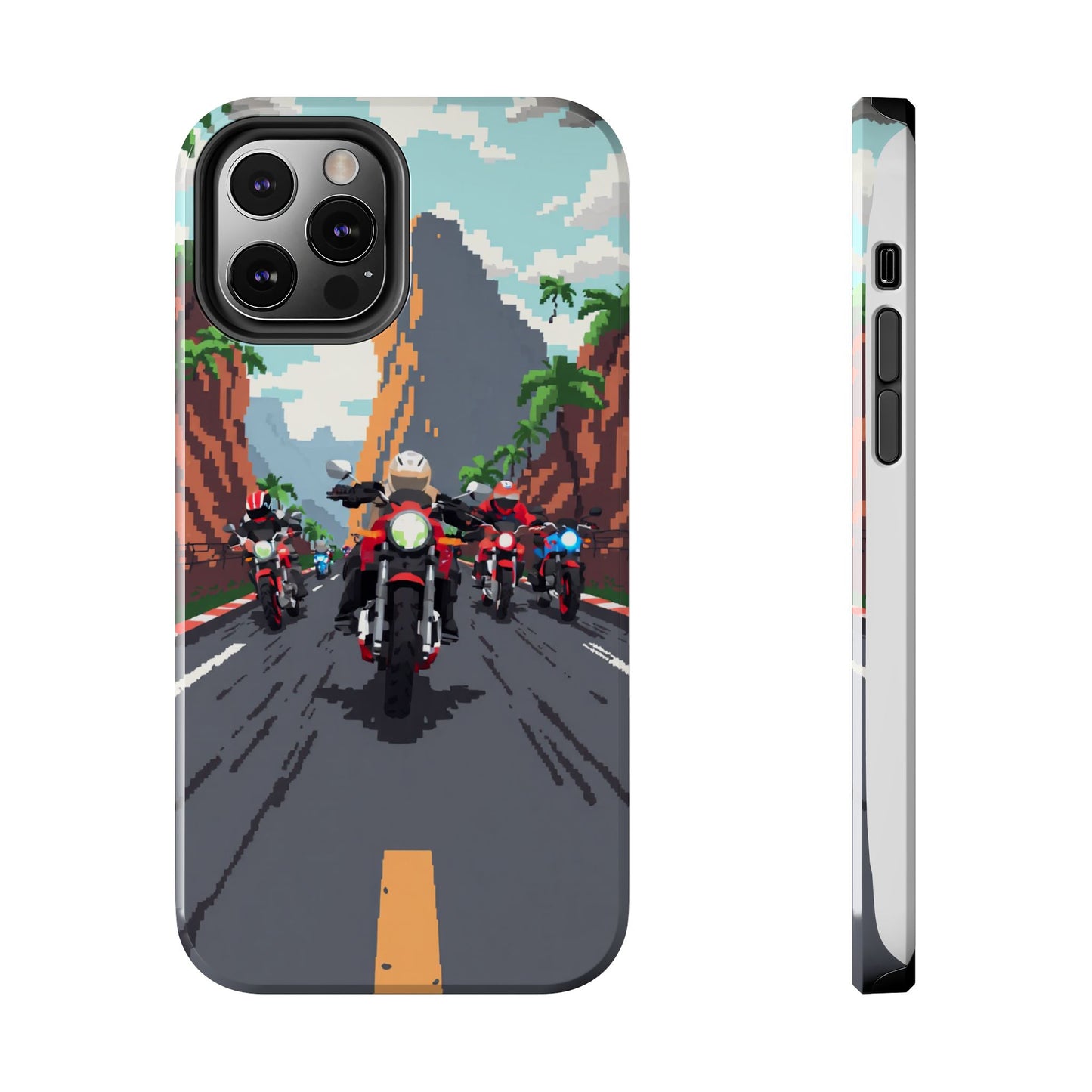 Retro Biker Tough Phone Case - Perfect for Motorcycle Lovers
