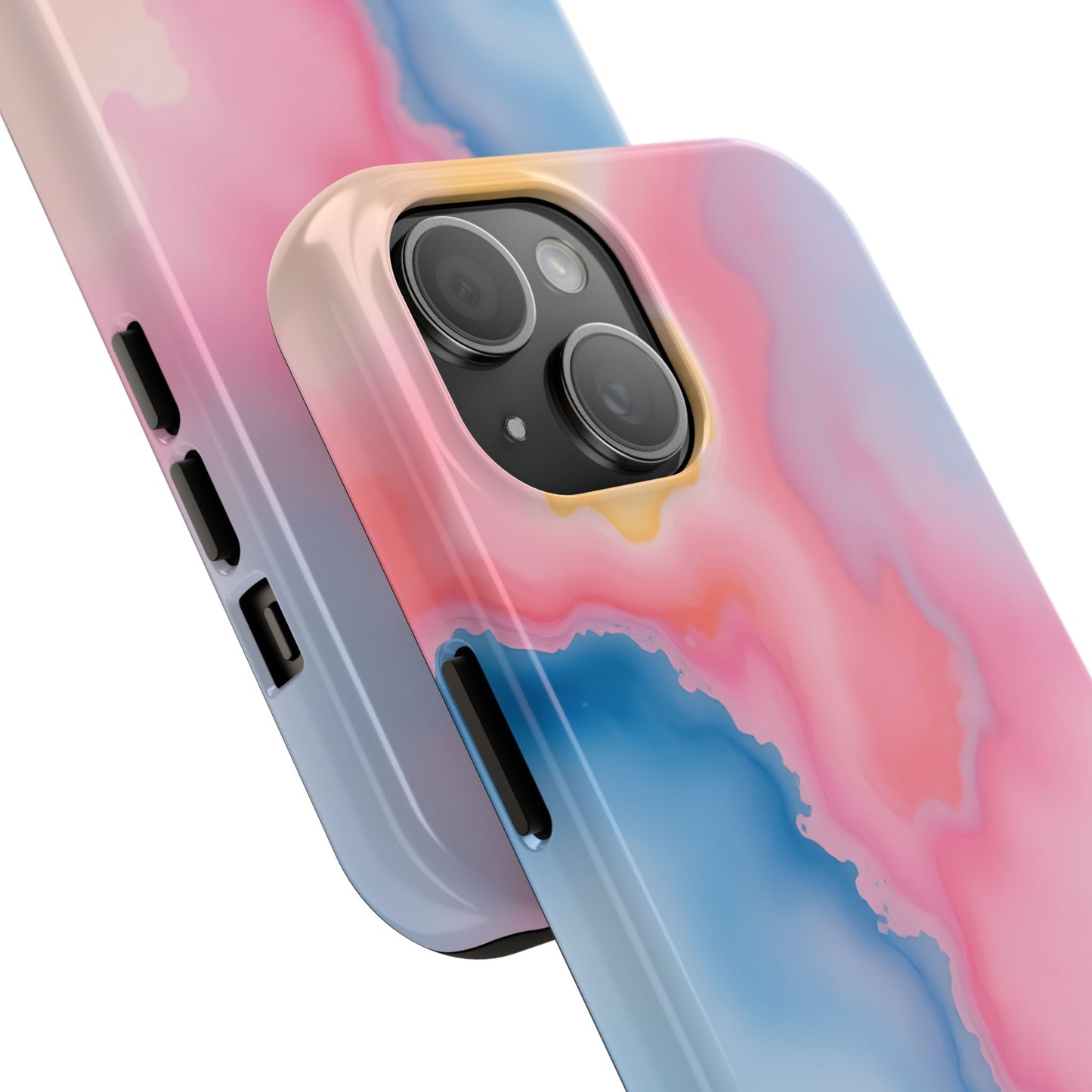 Painted Watercolor Tough Phone Case - Durable Protection with Artistic Vibes - for iPhone