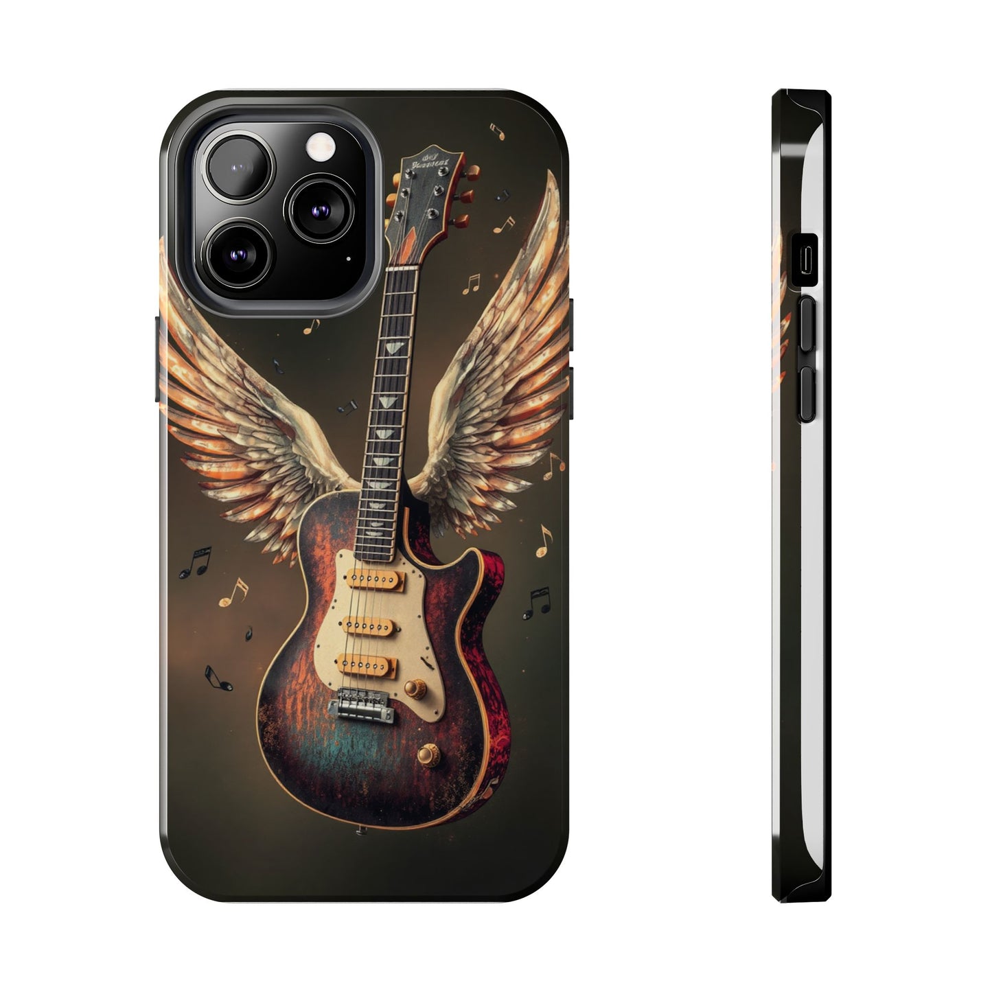 Inspirational Guitar Wing Phone Case - Tough Protection for Music Lovers