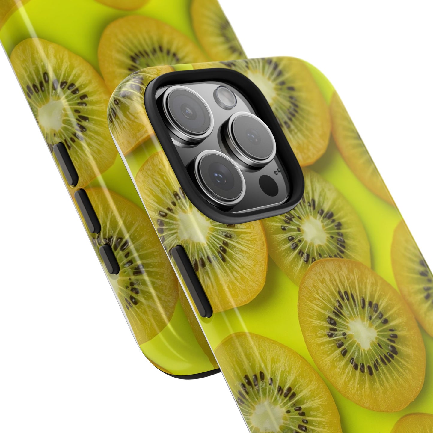 Vibrant Kiwi Tough Phone Case - Bright Yellow Design for Fruit Lovers