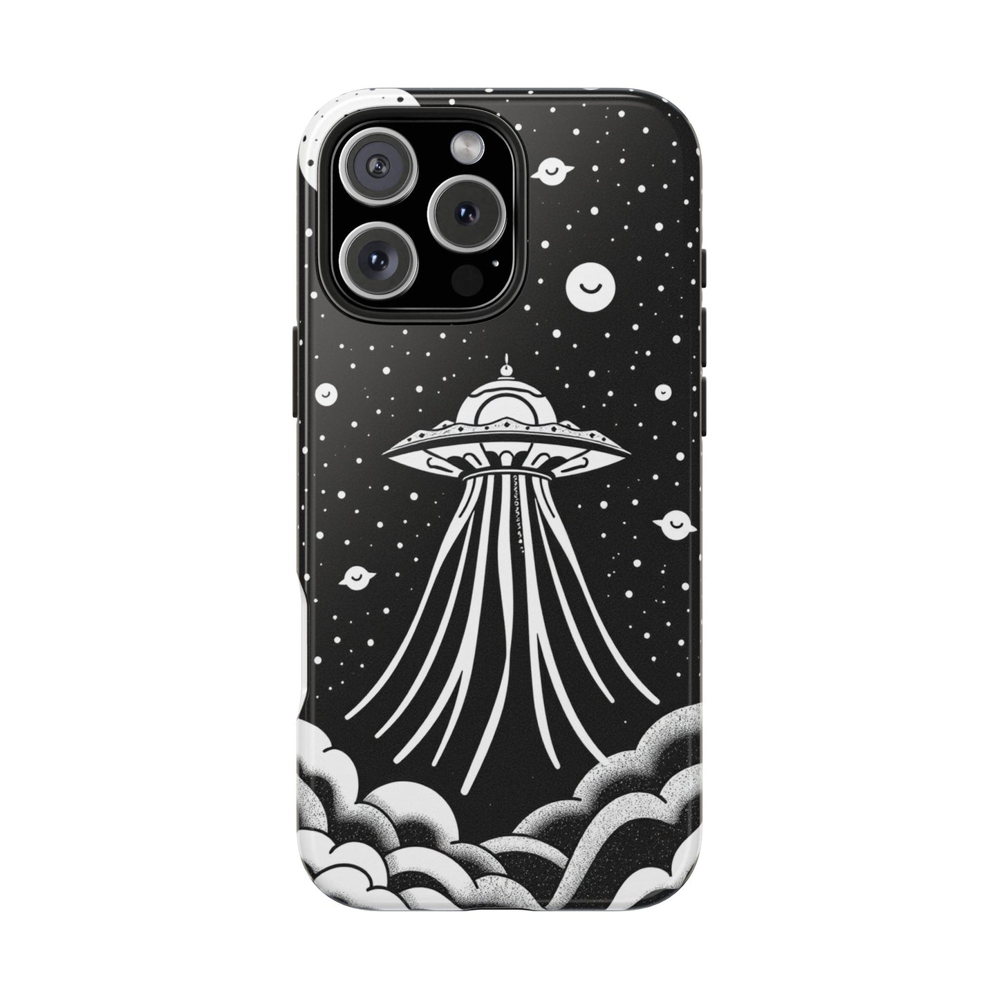 Galaxy UFO Tough Phone Case - Durable Protection with Unique Space Design