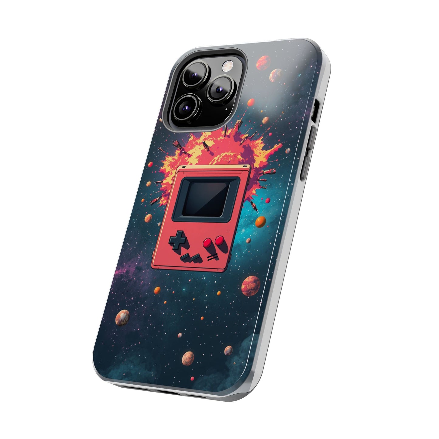 Retro Gaming Tough Phone Case - Space Adventure Design