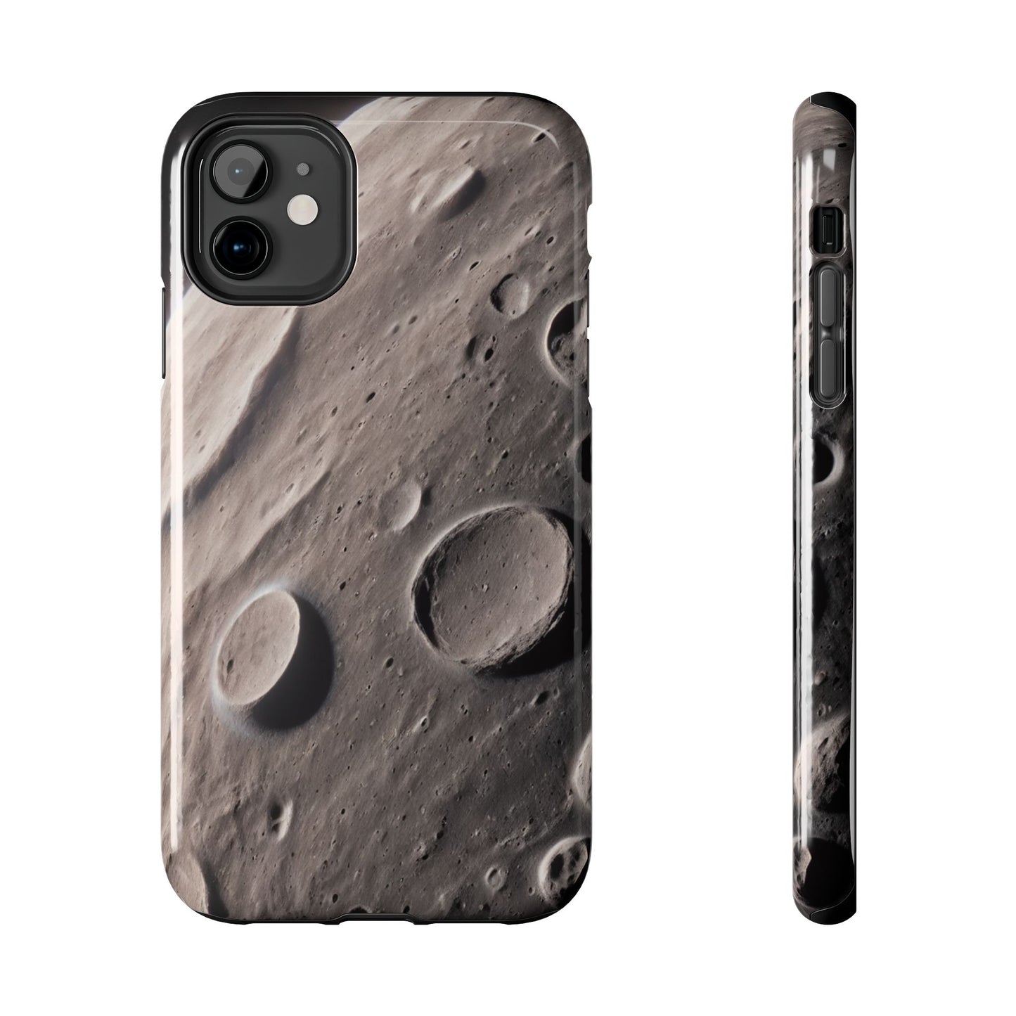 Celestial Moon Surface Tough Phone Case | Durable Space-Themed Design - for iPhone