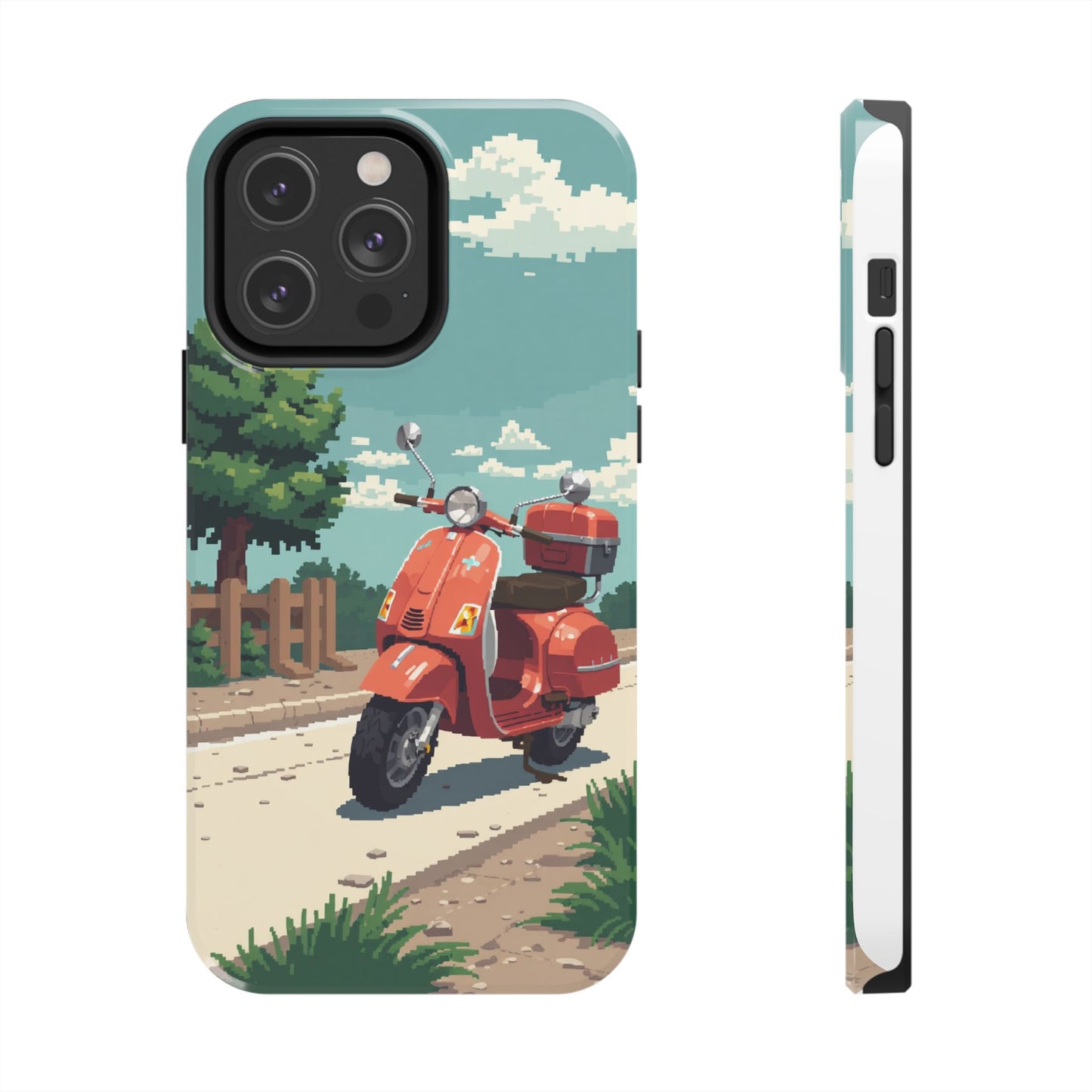 Retro Scooter Phone Case - Tough & Stylish Protection