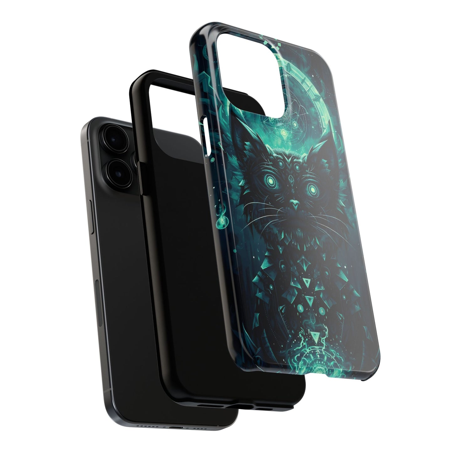 Mystical Dark Cat Phone Case - Tough Protective Cover for Cat Lovers - for iPhone