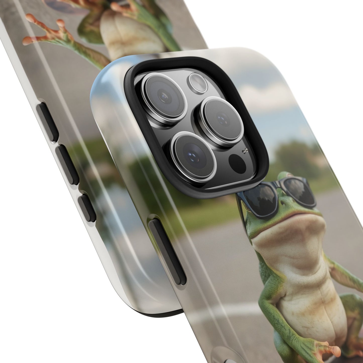 Cool Frog Skateboard Phone Case - Tough and Stylish Protection